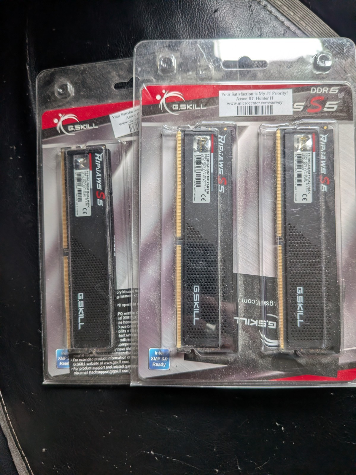 G.SKILL Ripjaws S5 32GB RAM (2x16GB) DDR5-6000 DIMM (Intel XMP 3.0 & AMD EXPO)