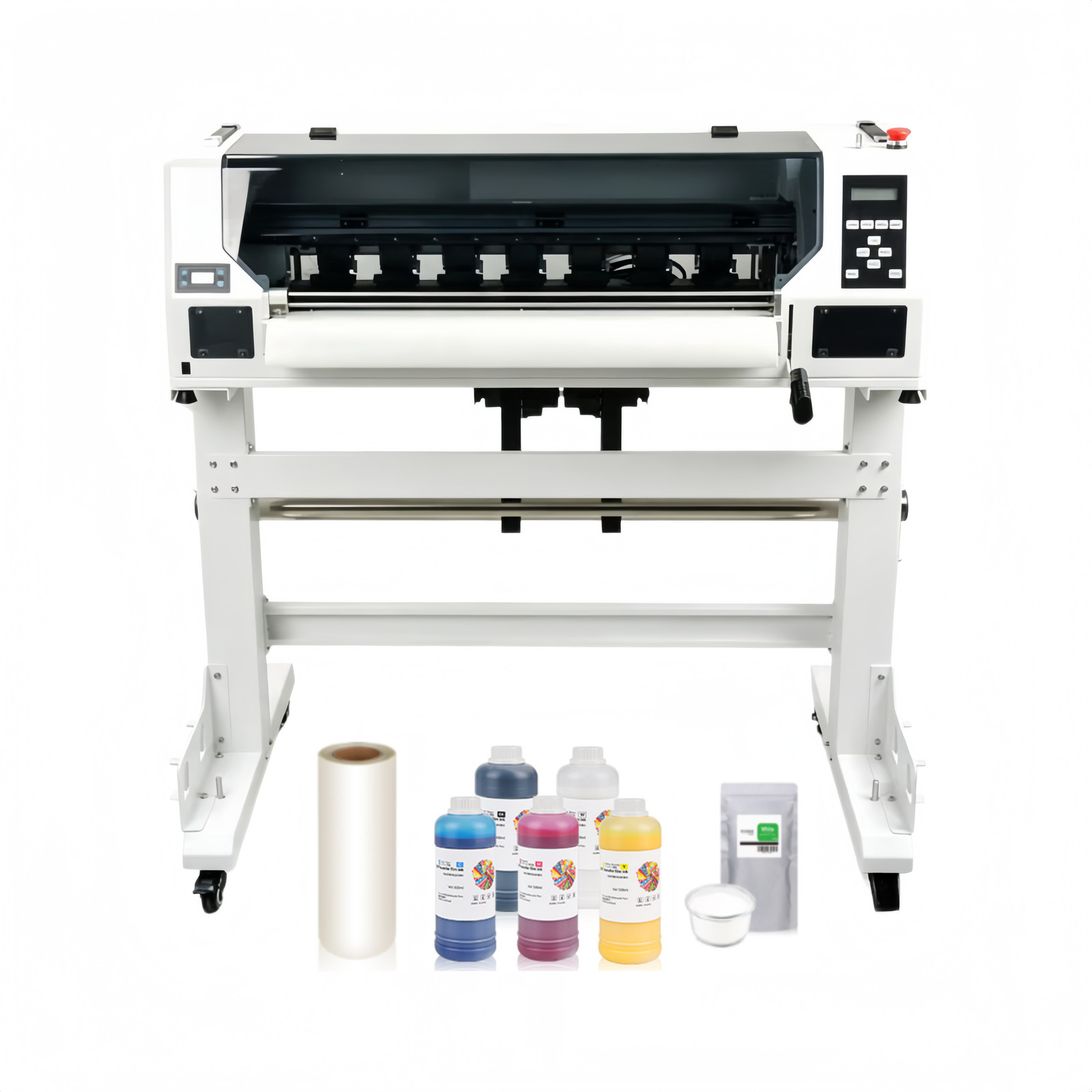 24 Inch DTF Printer With bracket Dual XP600 Printhead ( dtf ink  Powder  film）