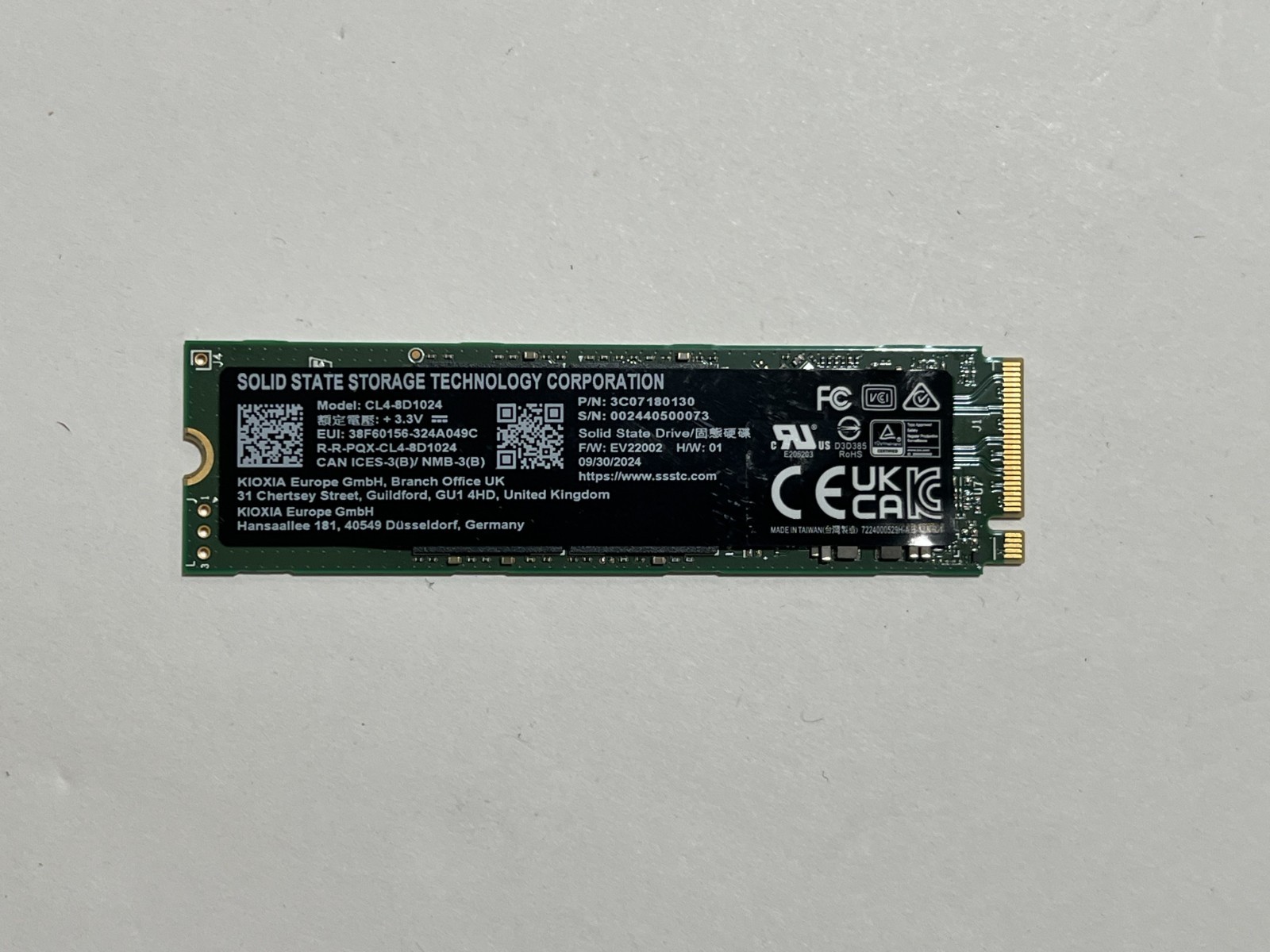 SSSTC 1TB M.2 NVMe PCIe® Gen4 x4 SSD CL4-8D1024 #073