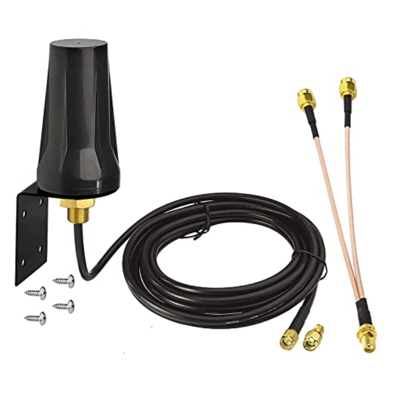 Cellular Trail Camera Antenna 4G LTE 5dBi SMA Omni Directional Wall Mount 10ft