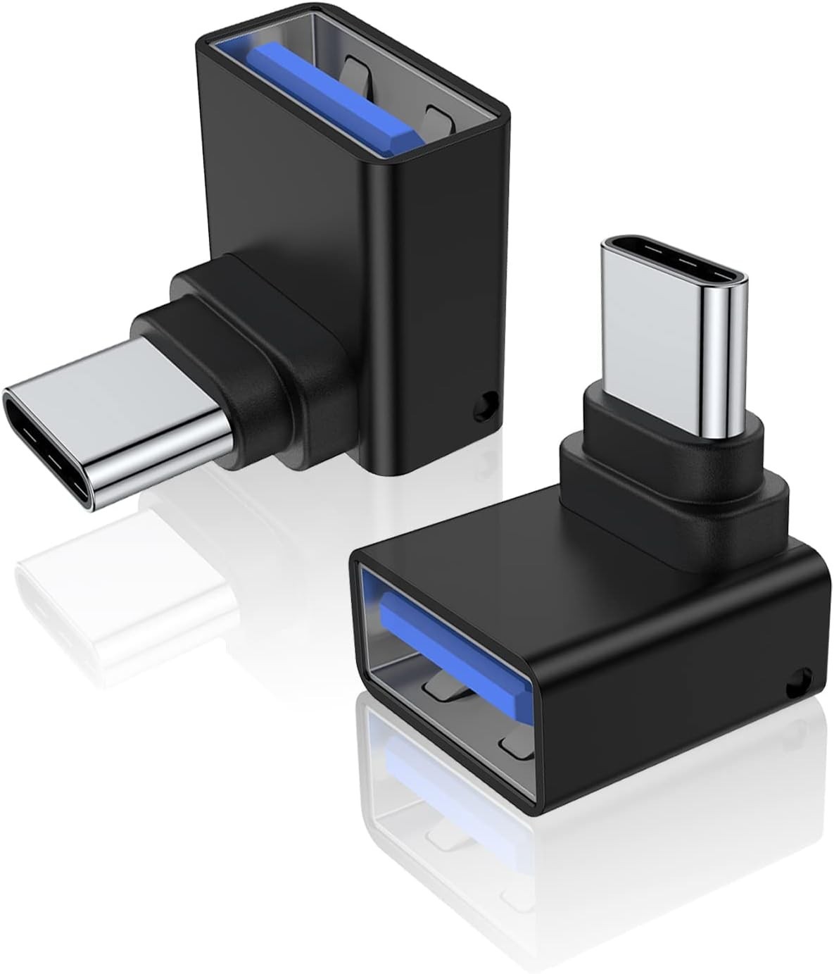 Durable 90 Degree USB C to USB 3.0 Adapter - Compact Design for Type C Devices