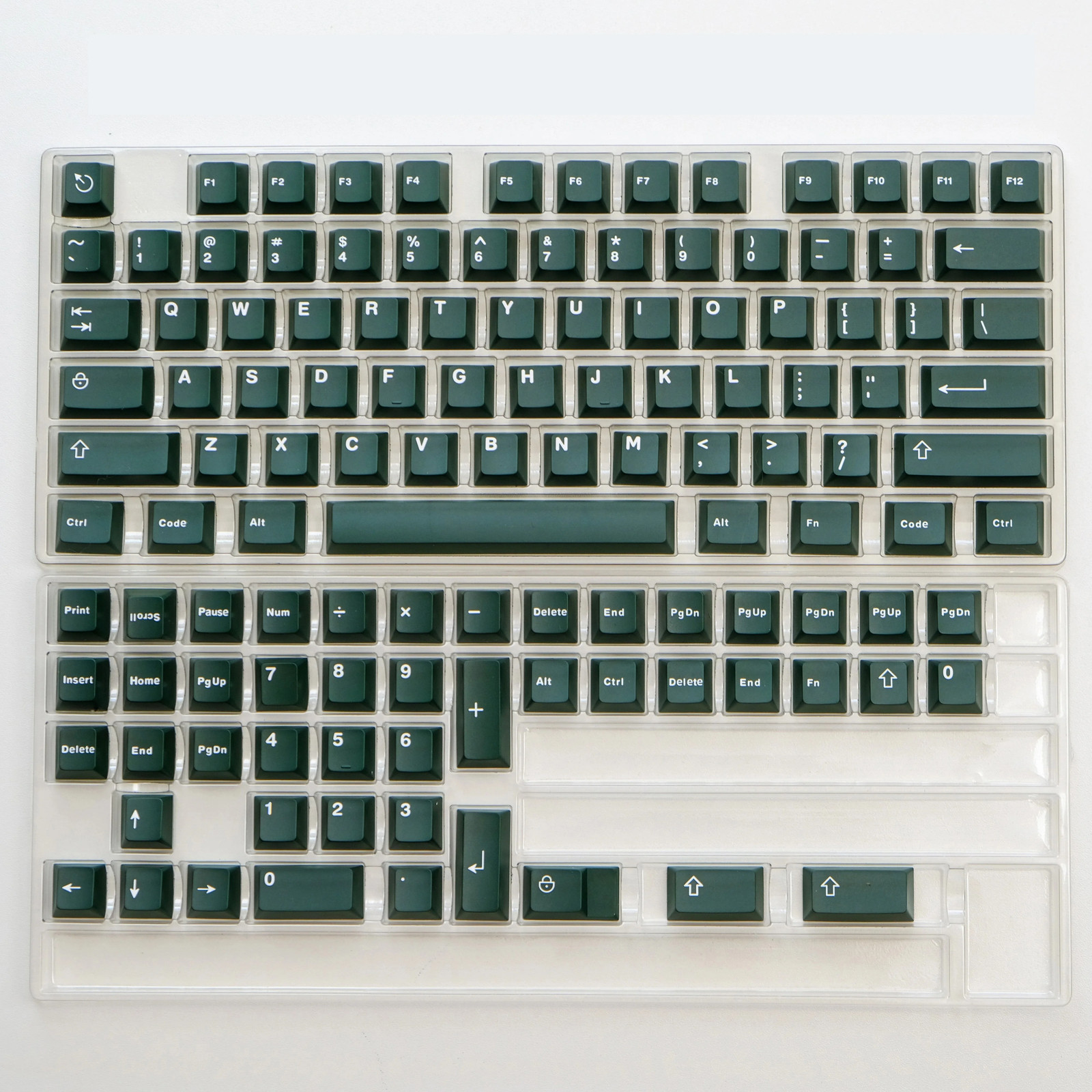 114 Keys Dark Blue Double Shot PBT Keycaps Custom Keyboard Keycaps Cherry Profil