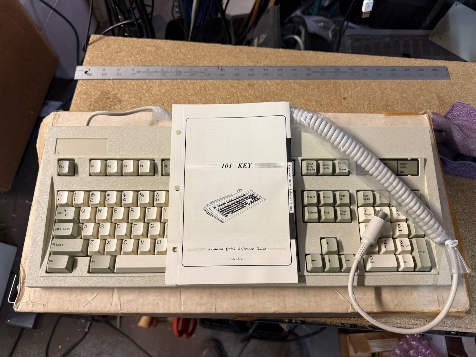 Keytronic Key Tronic Keyboard EP3435XTAT 5151 XT/AT Switch w/ User Guide Vintage