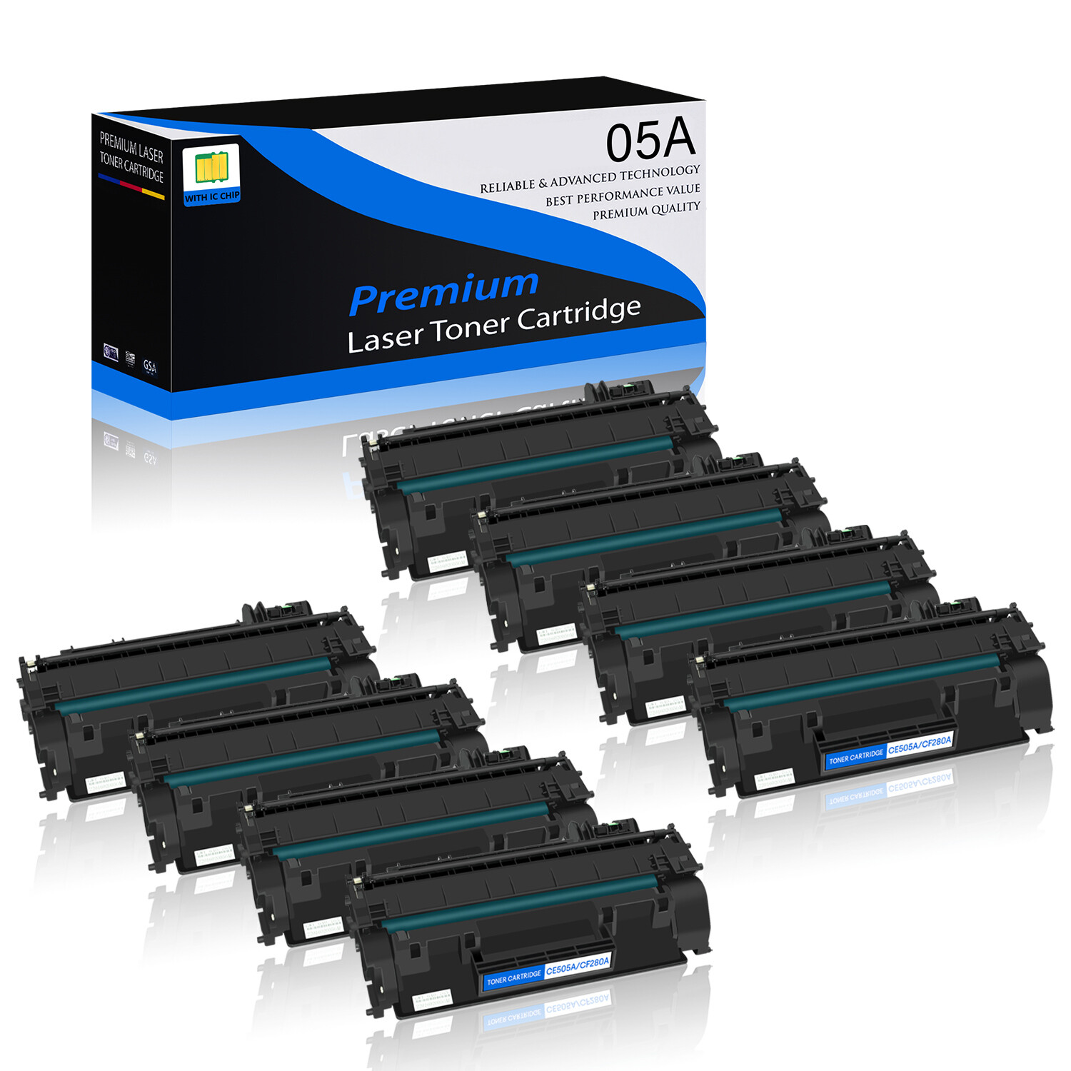 CE505A CF280A Toner Cartridge Lot Fit for HP 05A LaserJet P2055dn M401dn M425dn