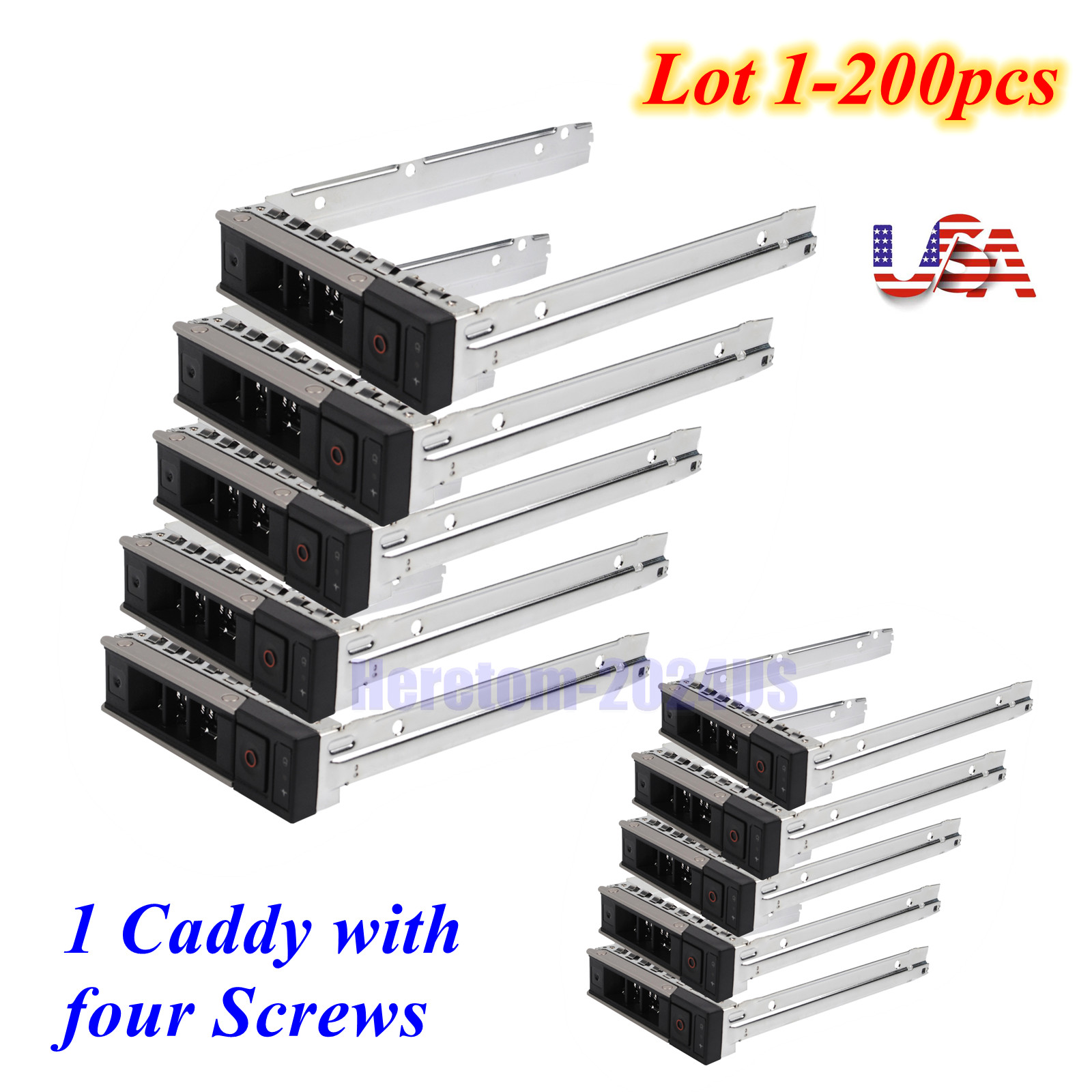 Lot Dell X7K8W 3.5" Caddy Tray for 14th/15th/16th Gen T640 R760XS 750 740XD R740