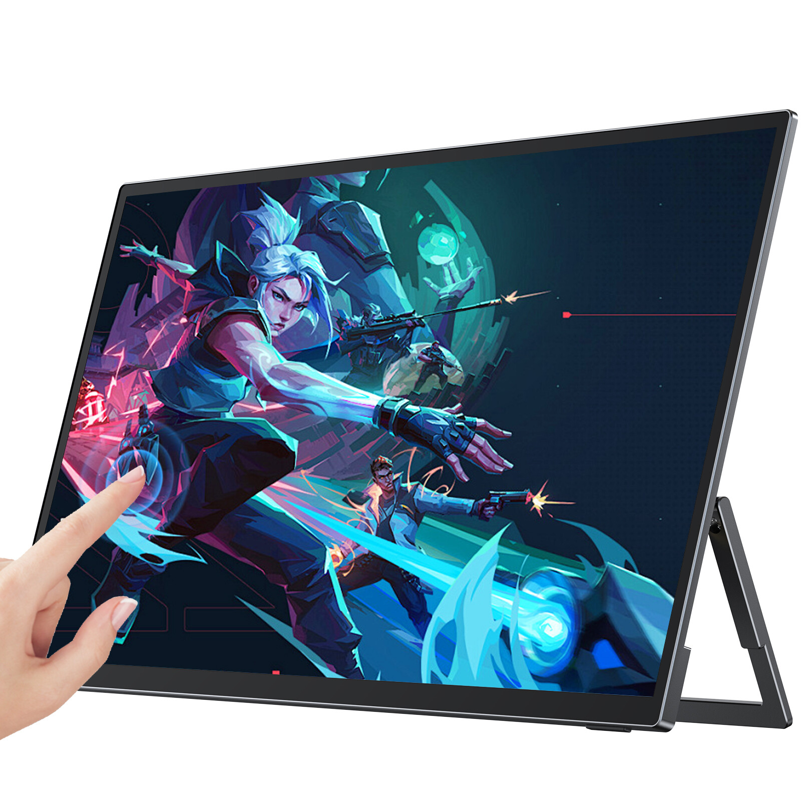 Used 18.5" 120Hz Touchscreen Portable Monitor 1080P For Xbox PS Gaming Switch