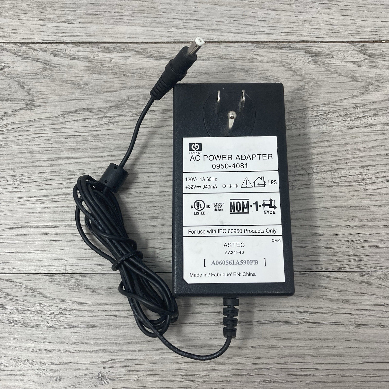 Genuine OEM HP AC Power Adapter 0950-4081 32V 940mA PhotoSmart 5550 7150 7155