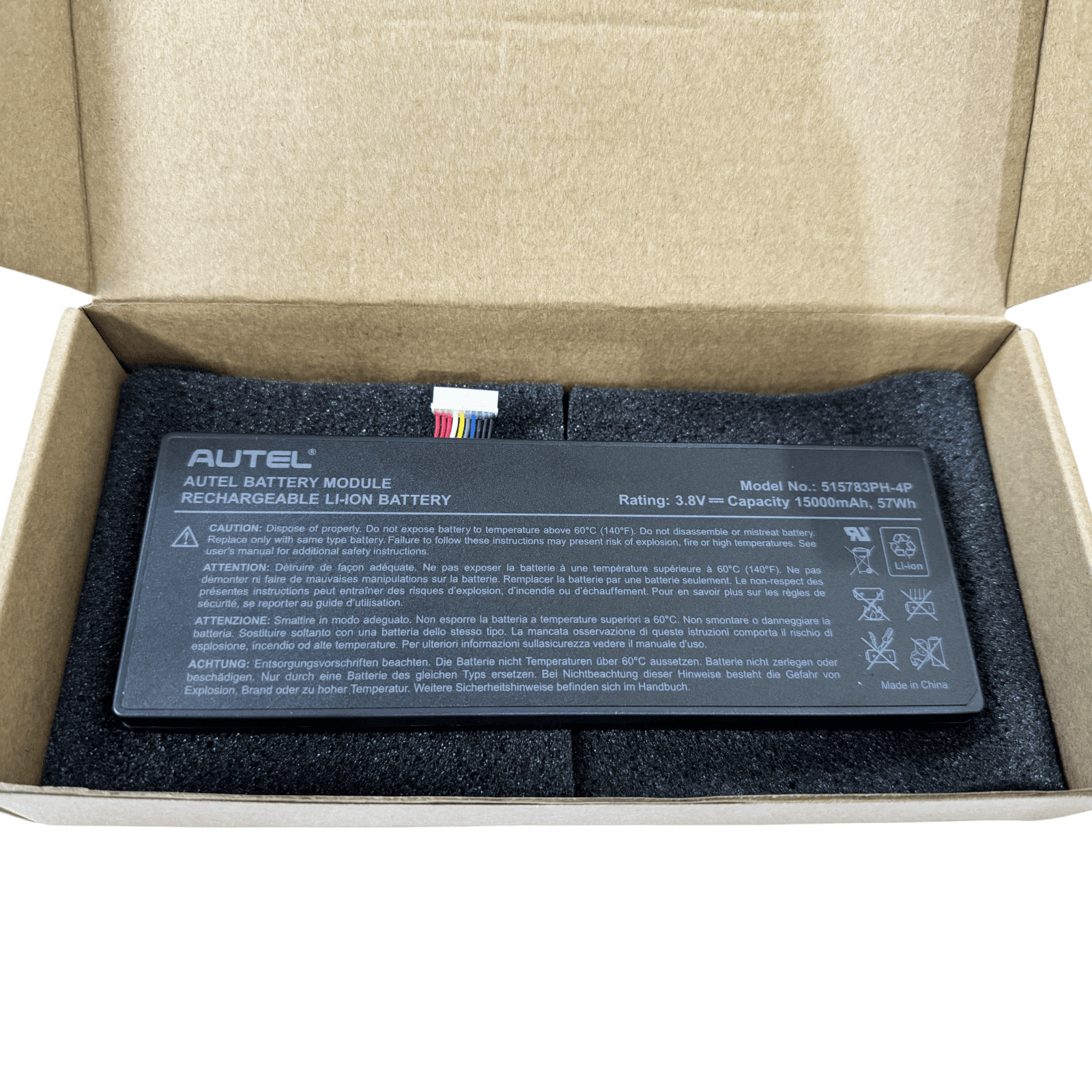 515783PH-4P 15000mAh Original Battery for AUTEL MaxiCOM MK908 MK908P MaxiSys Pro