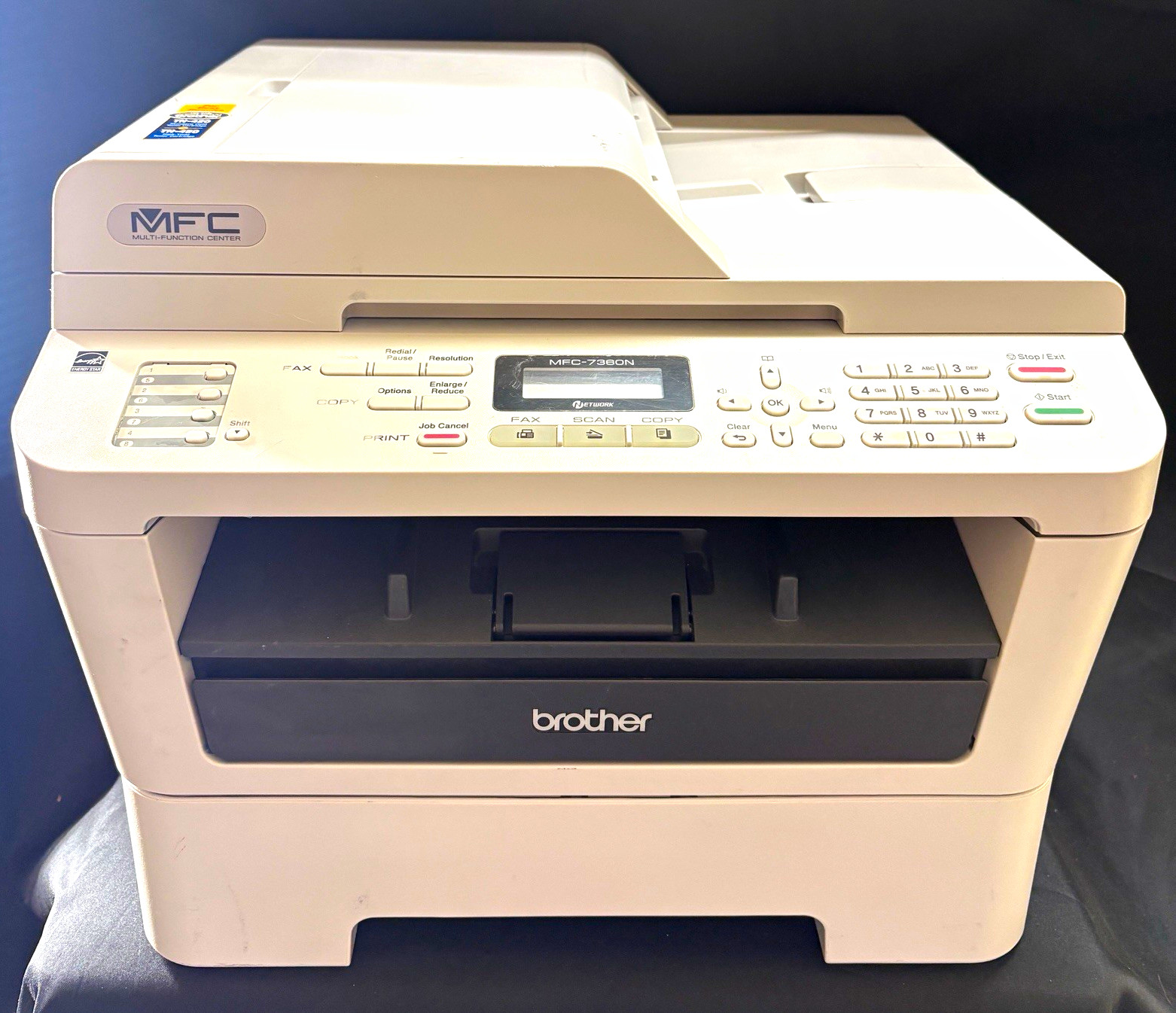 Brother MFC-7360N USB Ethernet Black & White Laser All-In-One Fax Copy Scan