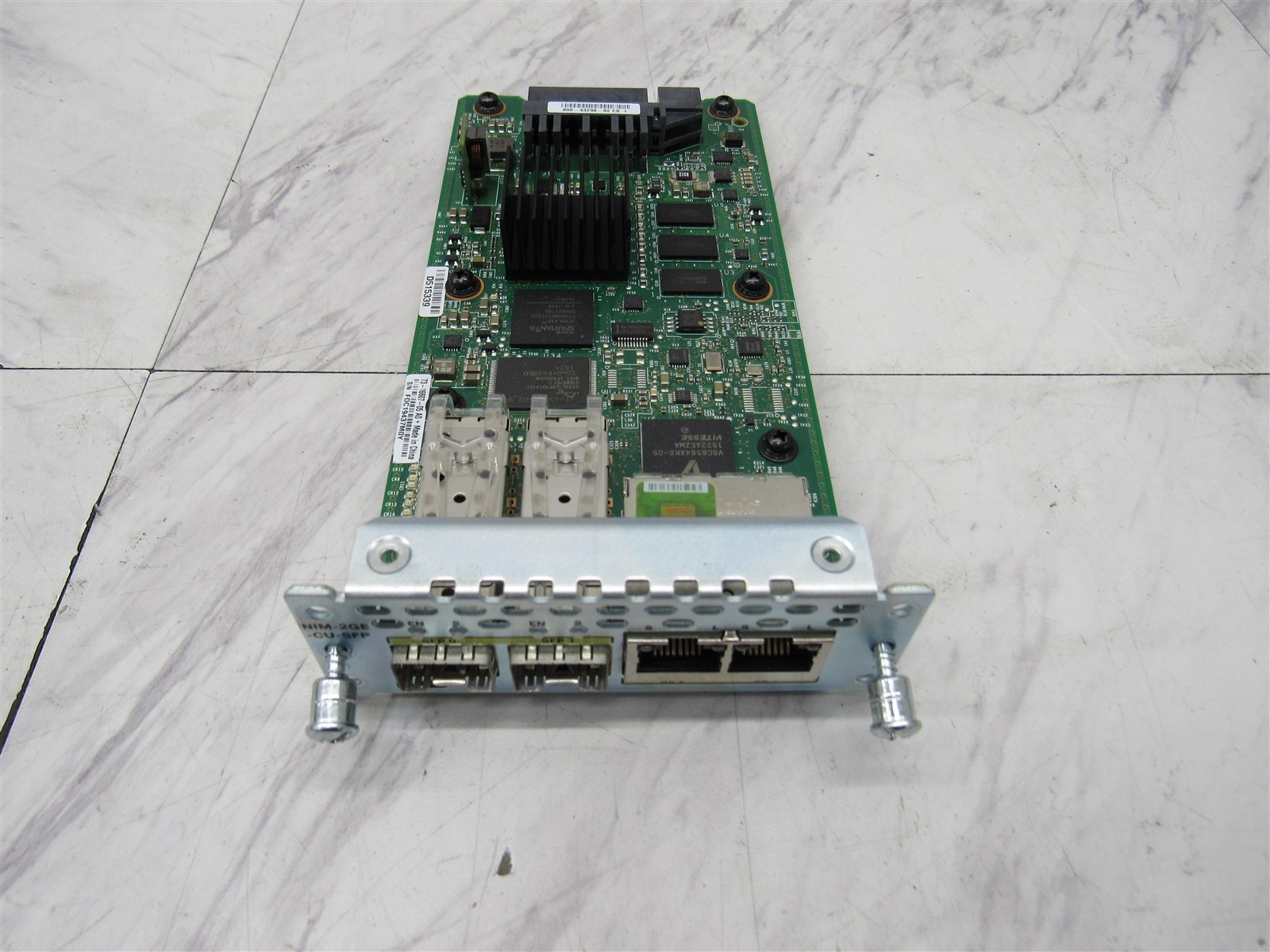 Cisco NIM-2GE-CU-SFP 2-Port Gigabit Ethernet Network GE/SFP Module