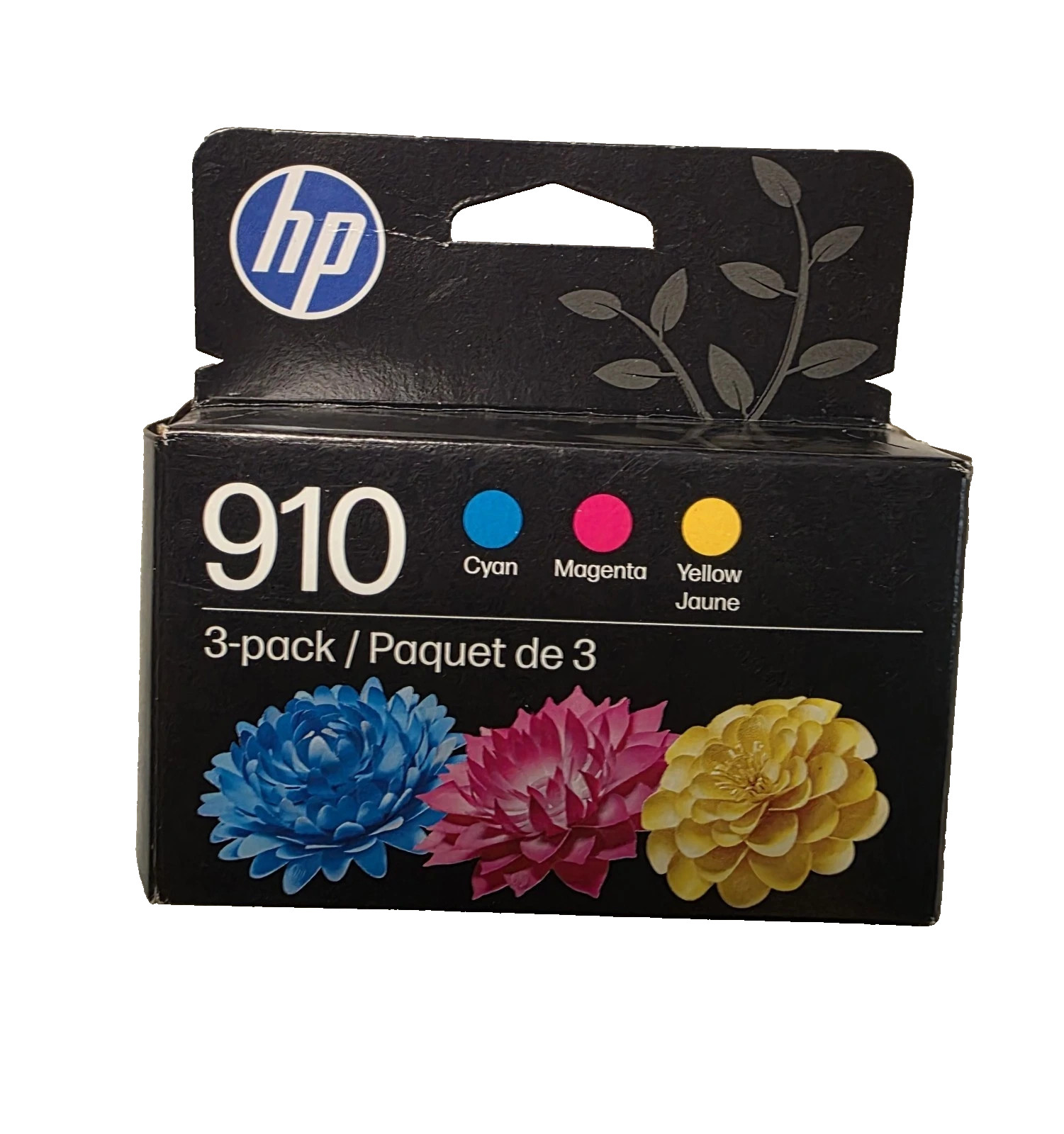 HP 910 3 Pack Cyan/Magenta/Yellow Original Ink Cartridges - Sealed, Exp 2027