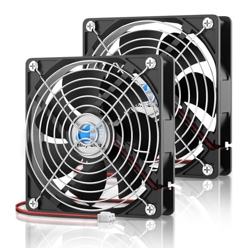 120mm 12V Computer Fan 2-Pin DC Cooling Fan 1800RPM Dual Ball Bearing 12 Volt Hi