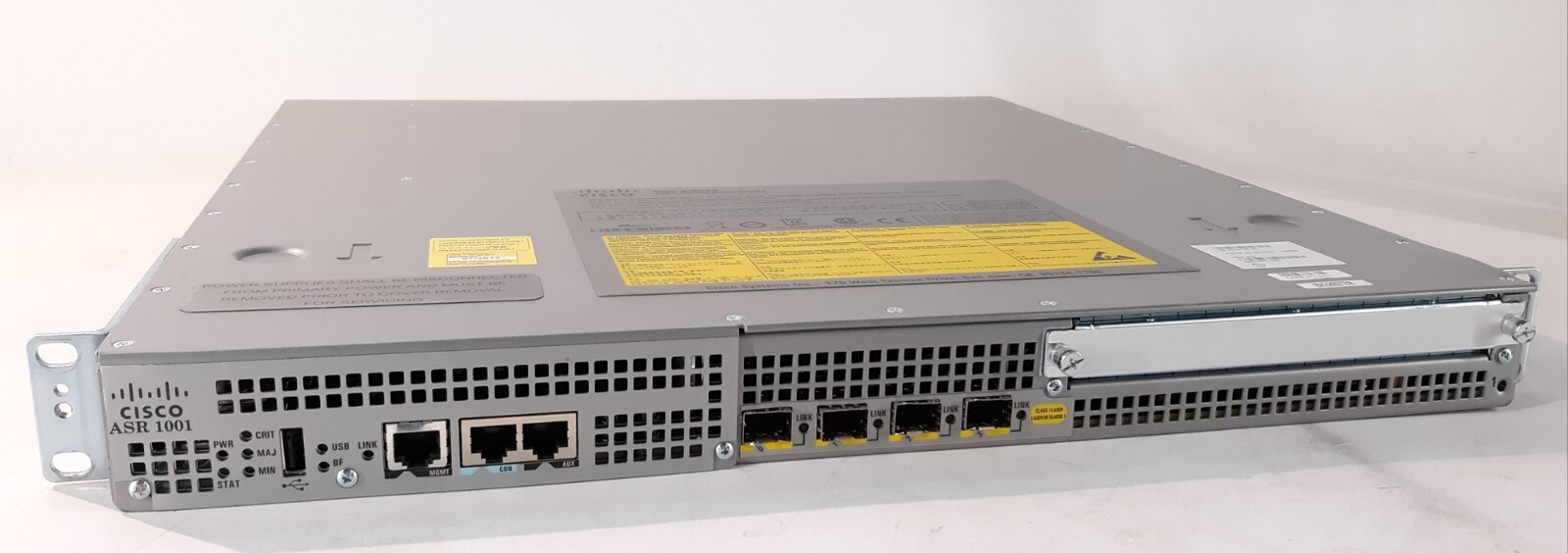Cisco ASR 1000 Series Cisco1001 V03 Router 4-Port Gige 2x WAC NO Ears Cords