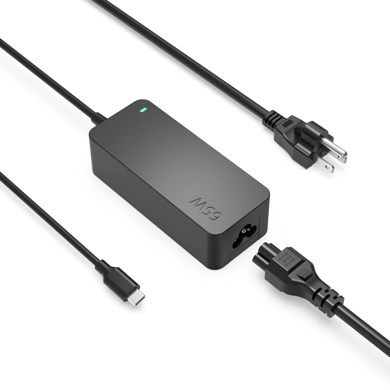 Nicpower 65W USB C Charger Fit for Lenovo 7.07 x 4.51 x 1.75 inches, black