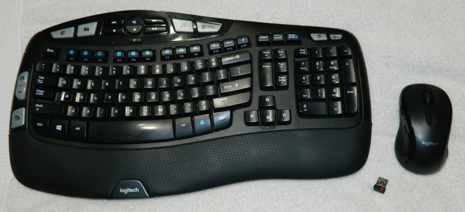 Logitech Wireless Wave MK 550 Keyboard  Mouse Combo w/ Unifying Receiver