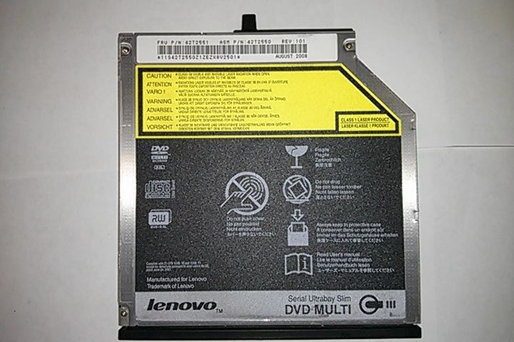 Lenovo Thinkpad T400 T410 W500 T500 SATA DVD+RW,  42T2551 serial Ultrabay Slim