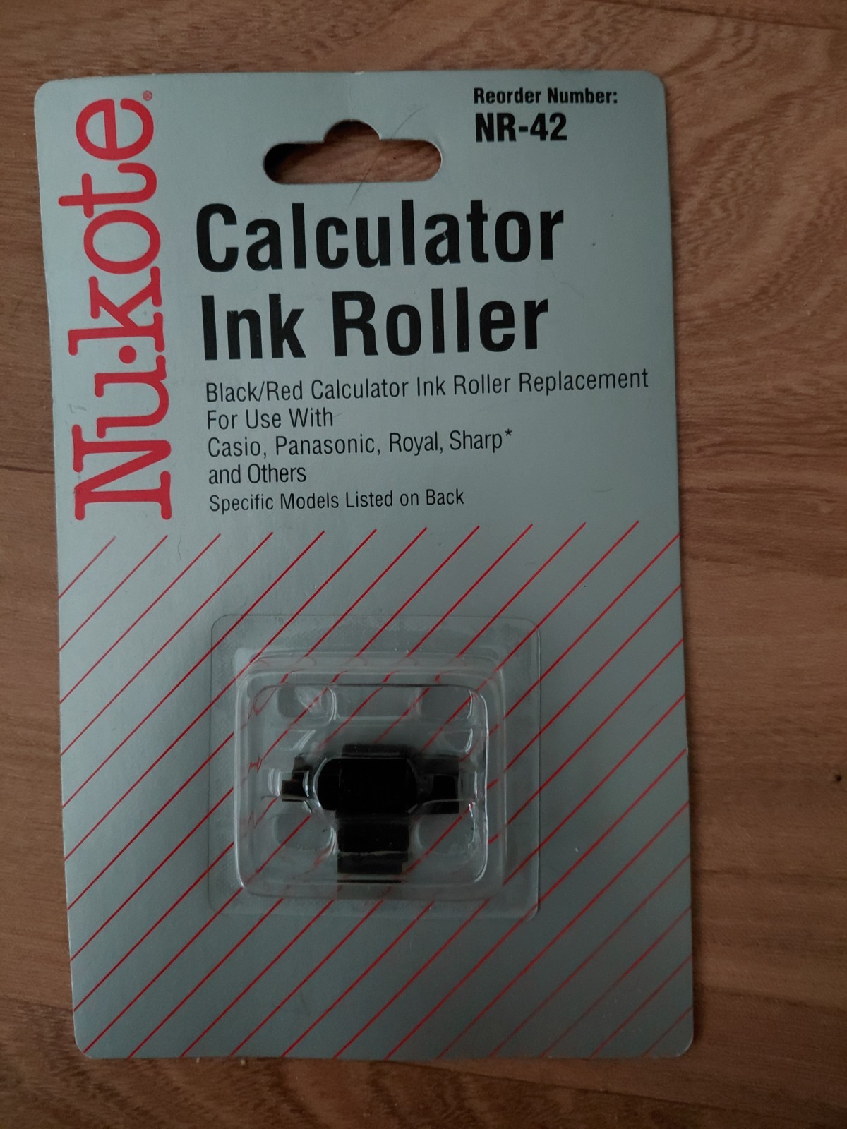 lot of 3 Nu-Kote Calculator Ink Roller Black/Red Replacement NR42 New