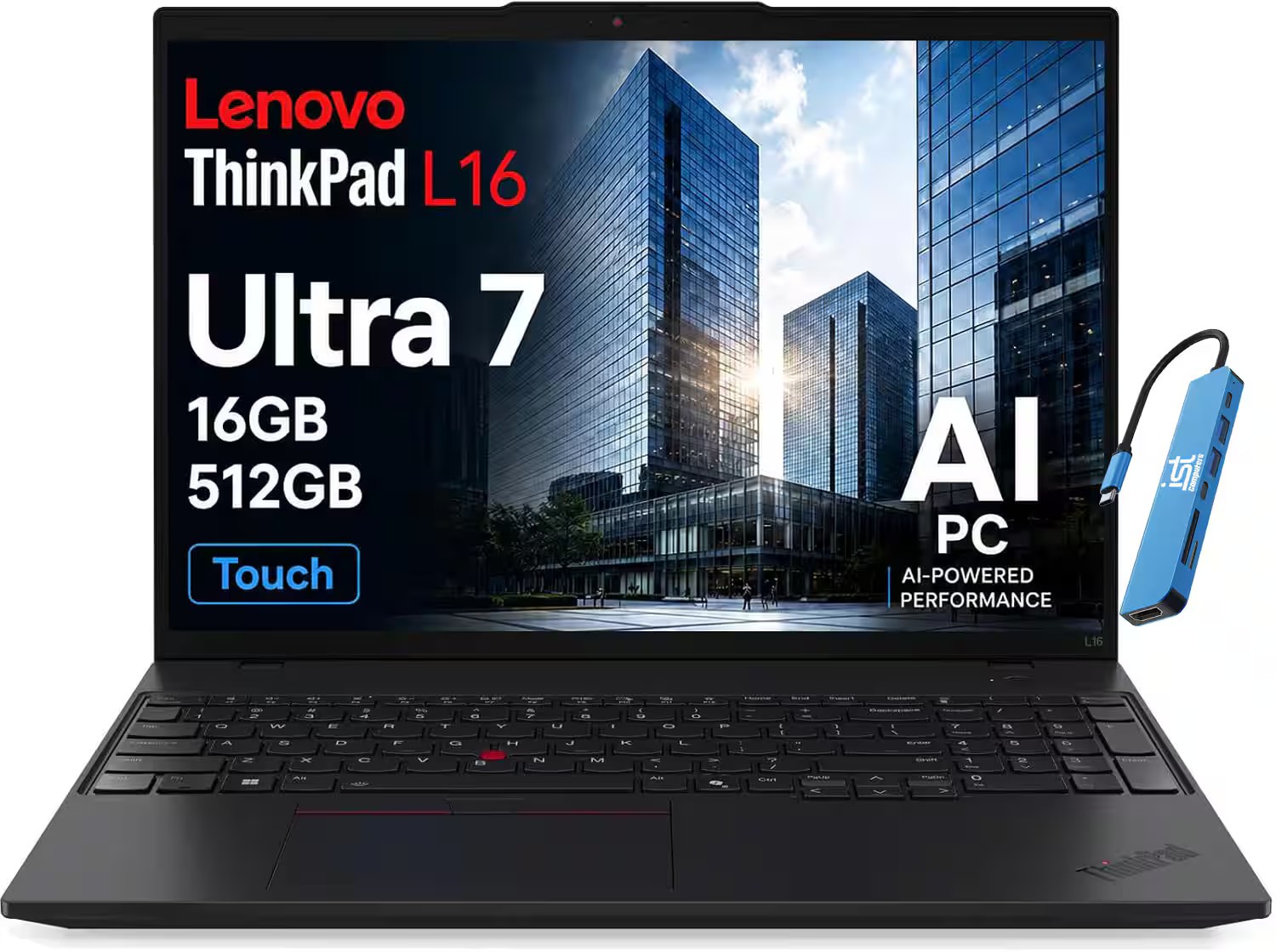 Lenovo - Upgraded - ThinkPad L16 16 in FHD+ Core Ultra 7 255U 512GB SSD 16GB RAM