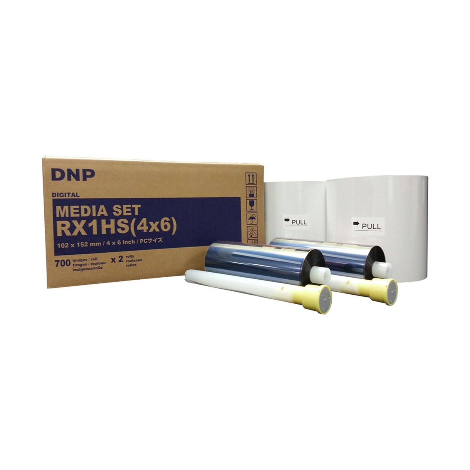 DNP 4x6" Print Media for DS-RX1HS Dye Sub Printer; 700 Prints Per Roll; 2 Rol...