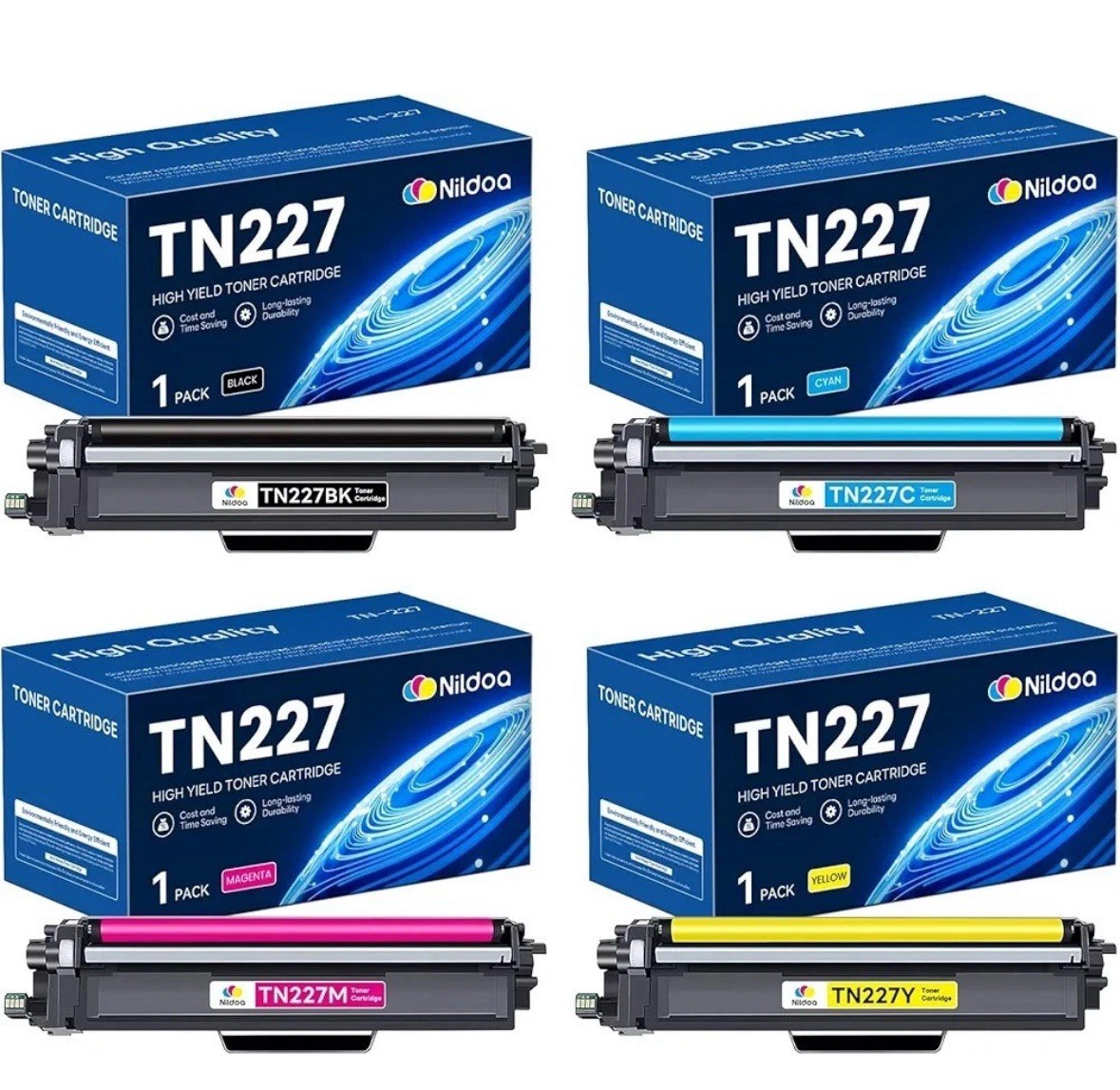 TN227 TN-227BK/C/M/Y High Yield Toner Cartridge Brother SEALED 