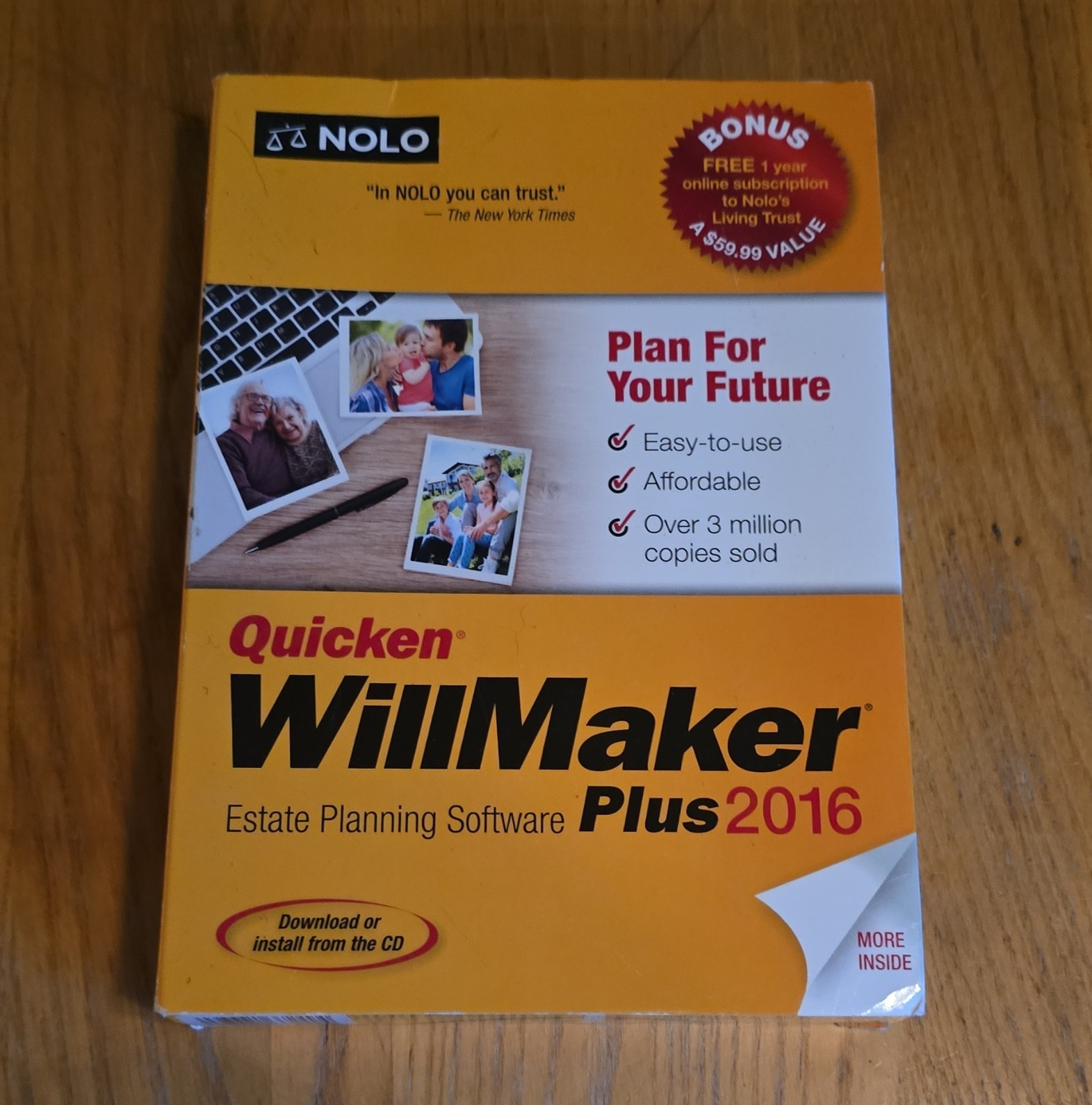 Nolo Quicken WillMaker Plus 2016 Estate Planning Home Legal Software CD