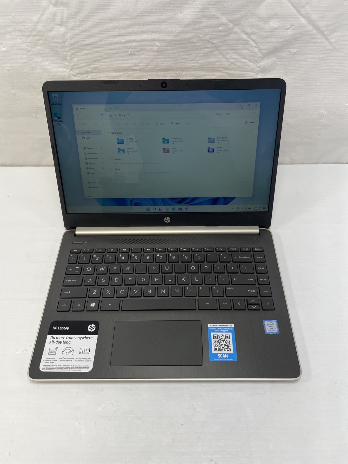 HP 14 dq0011dx i3-8145U 2.1 Ghz 4 GB Ram 128 GB SSD Windows 11 H