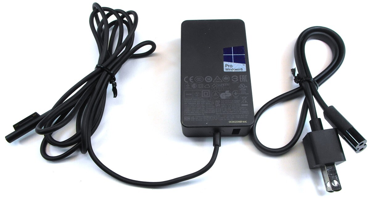 Genuine Microsoft 1625 Surface Pro 3 4 Wall Charger AC Adapter w/ Power Cord 36W