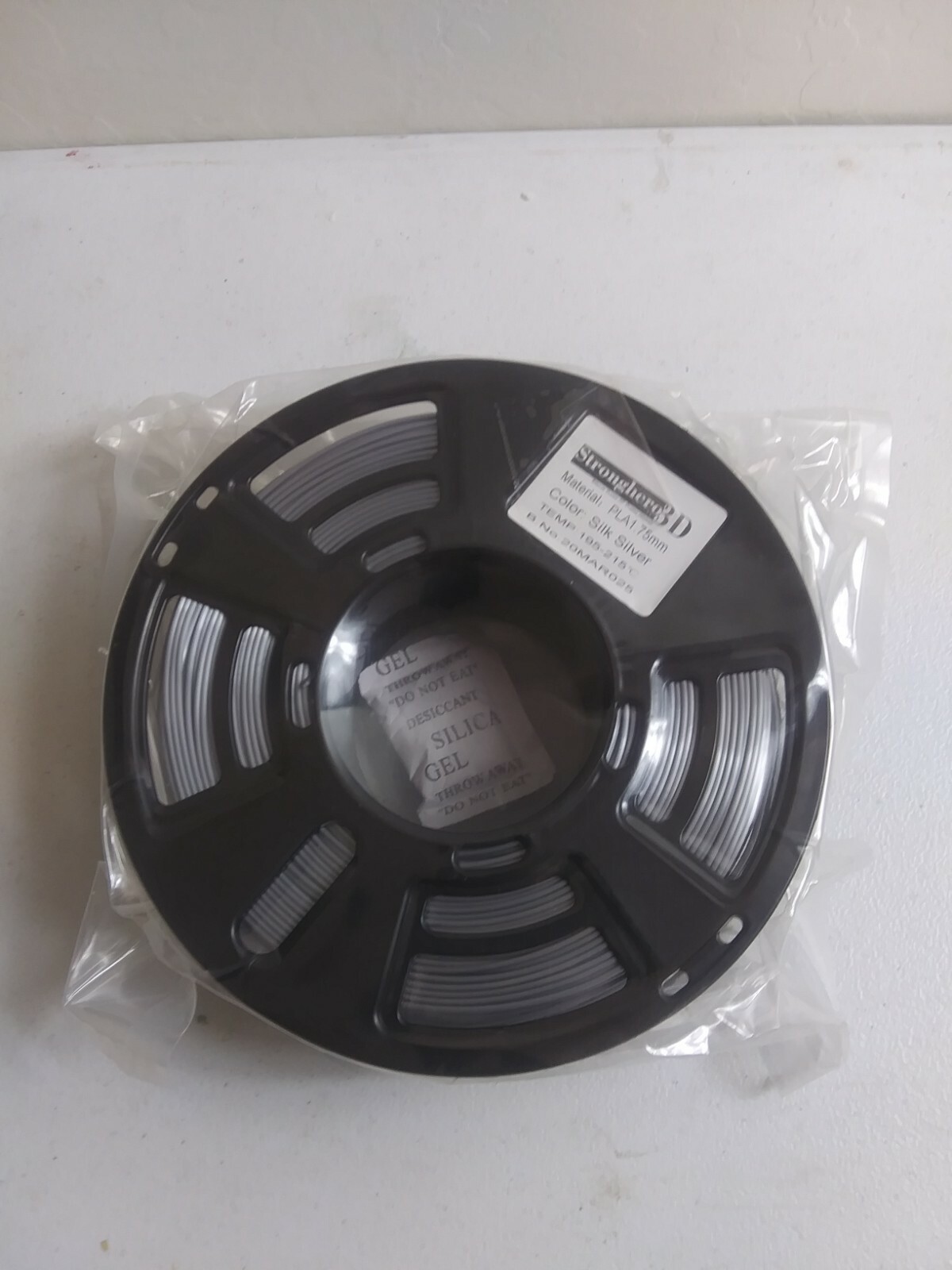 Stronghero3D 3D Printing PETG Filament Black 1.75mm Net Weight 1KG Accuracy +/-0