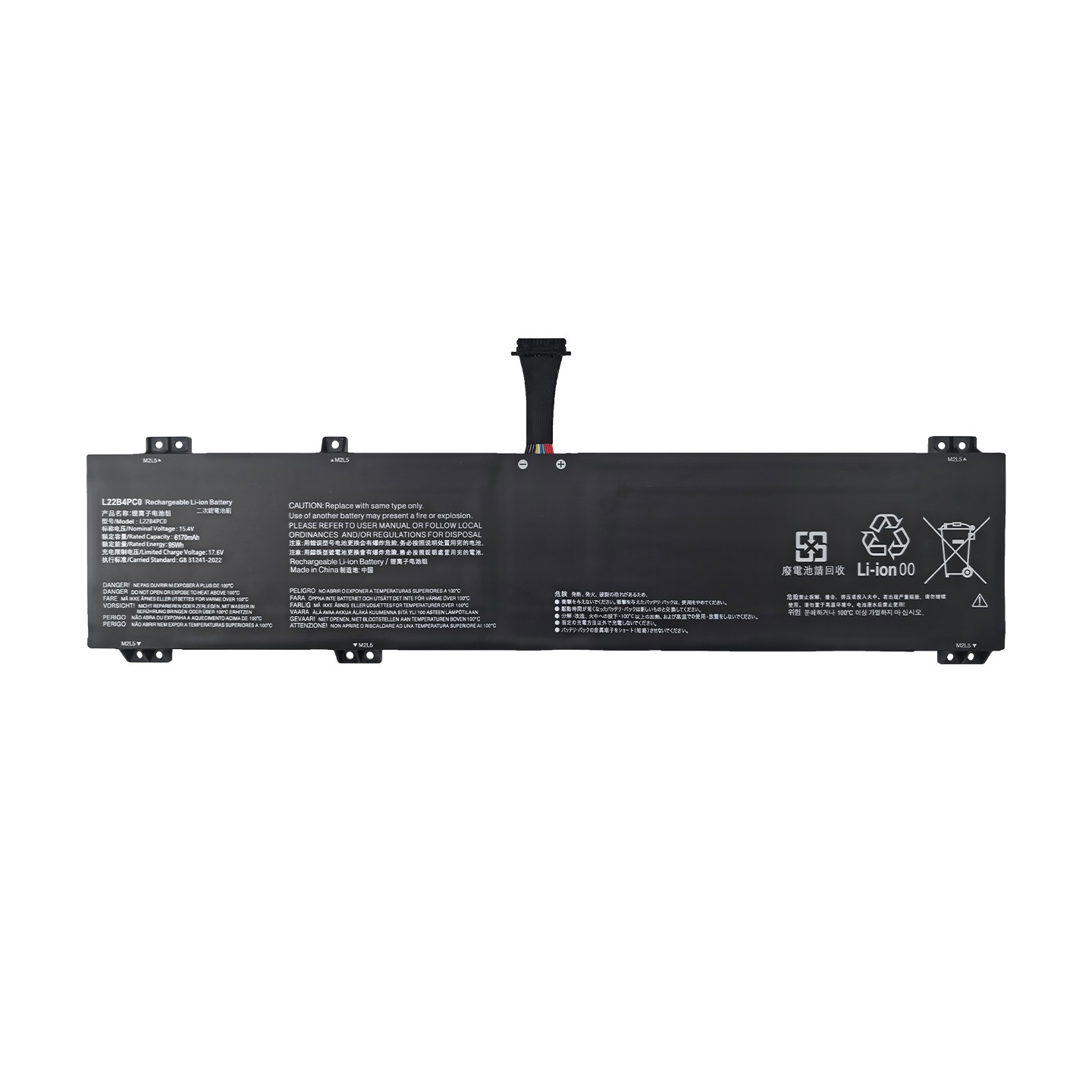 L22B4PC0 95Wh Replacement Laptop Battery for Lenovo Legion Pro 5 16ARX8