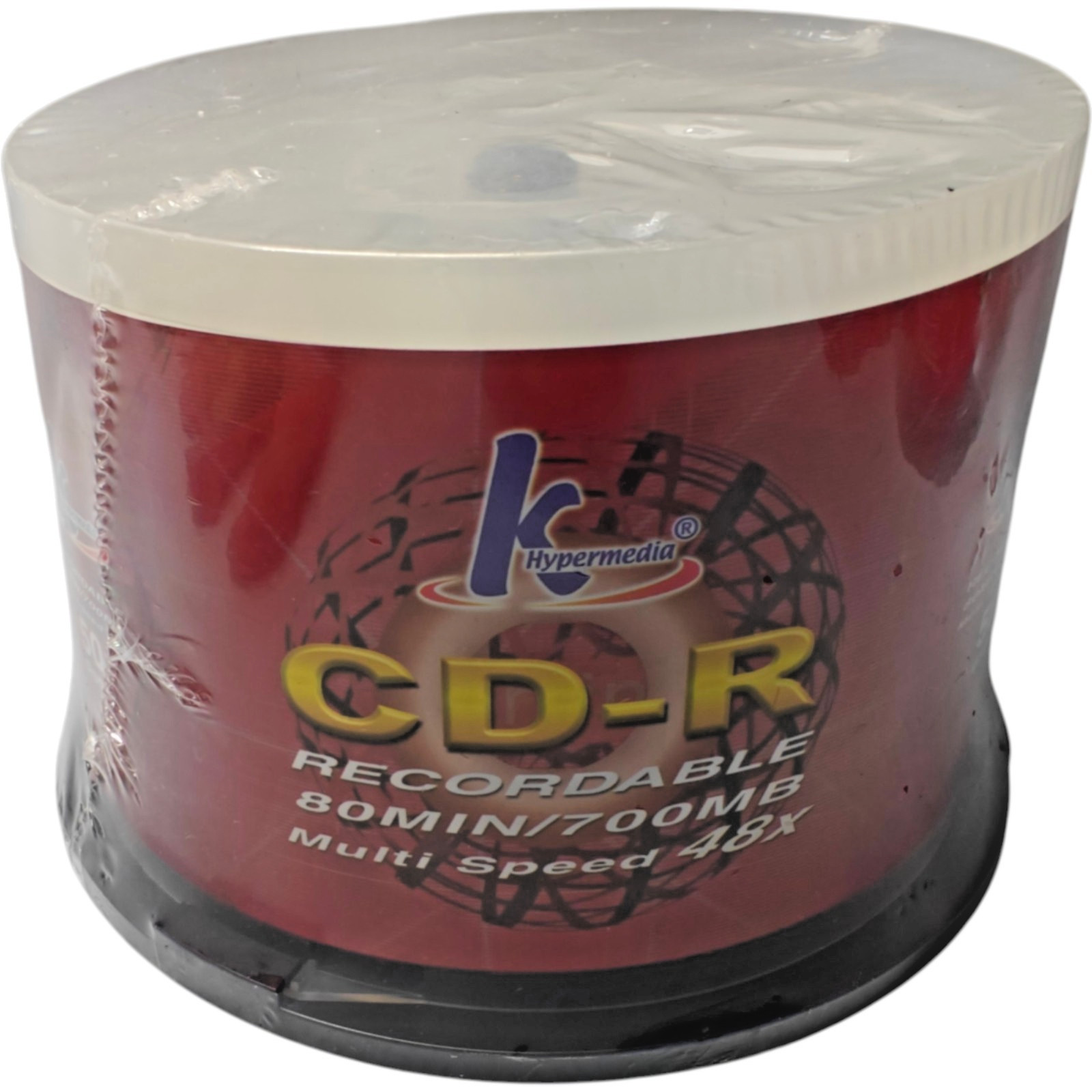 K Hypermedia CD-R Recordable Discs 700MB 80min Multi Speed 32x Pack of 50