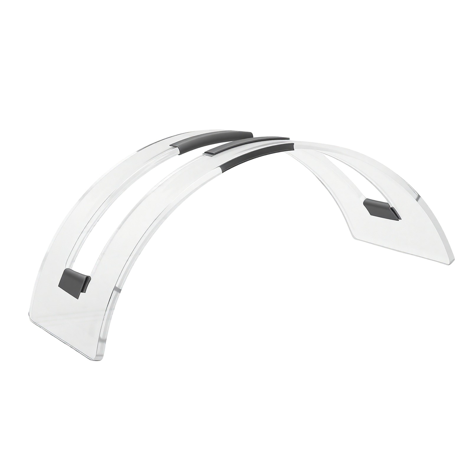 Clear Acrylic Vertical Laptop Stand Space Saving Tabletop V1