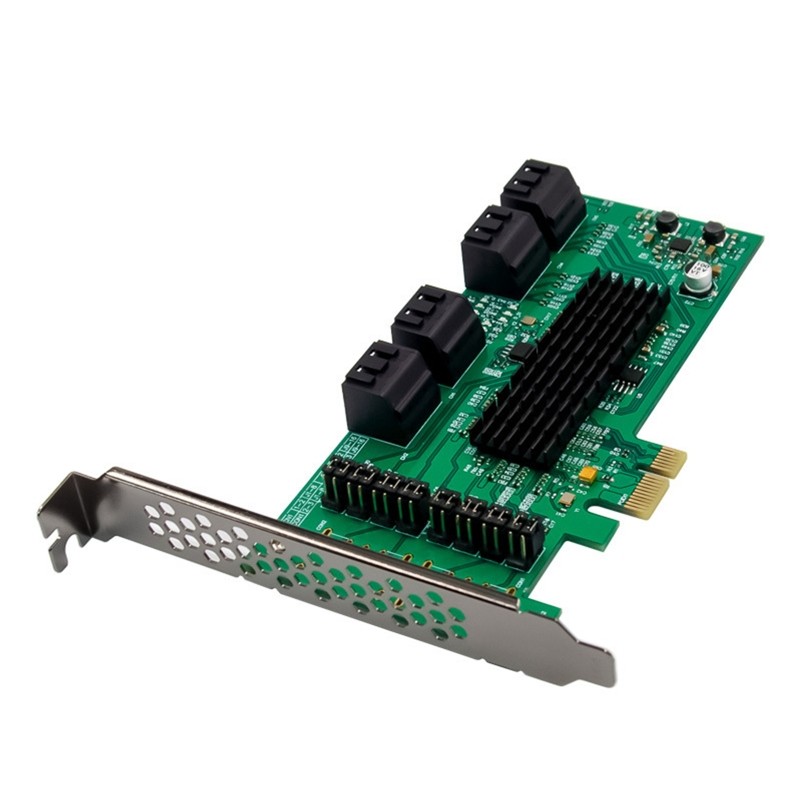 Internal 8 Port III 6GB/S Pci-E X1 Controller Card for Desktop Support SSD
