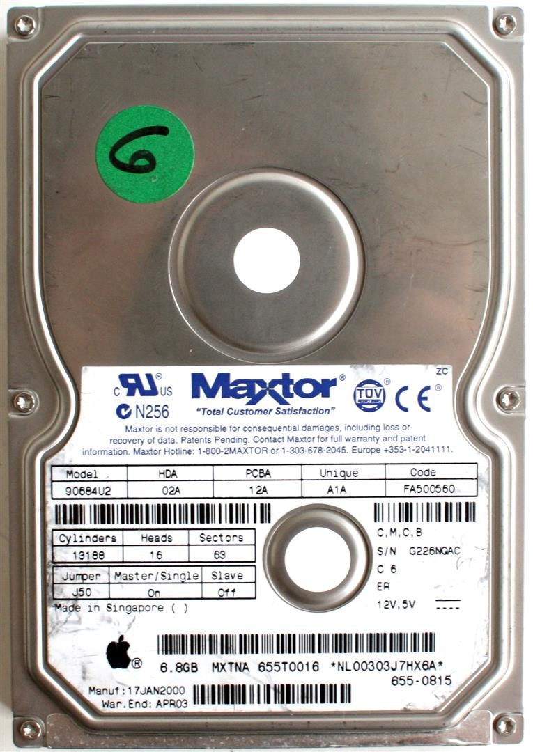 6.8gb 90684u2 02a 12a a1a fa500560 c,z,c,b dg02a;655t0016 655-0815