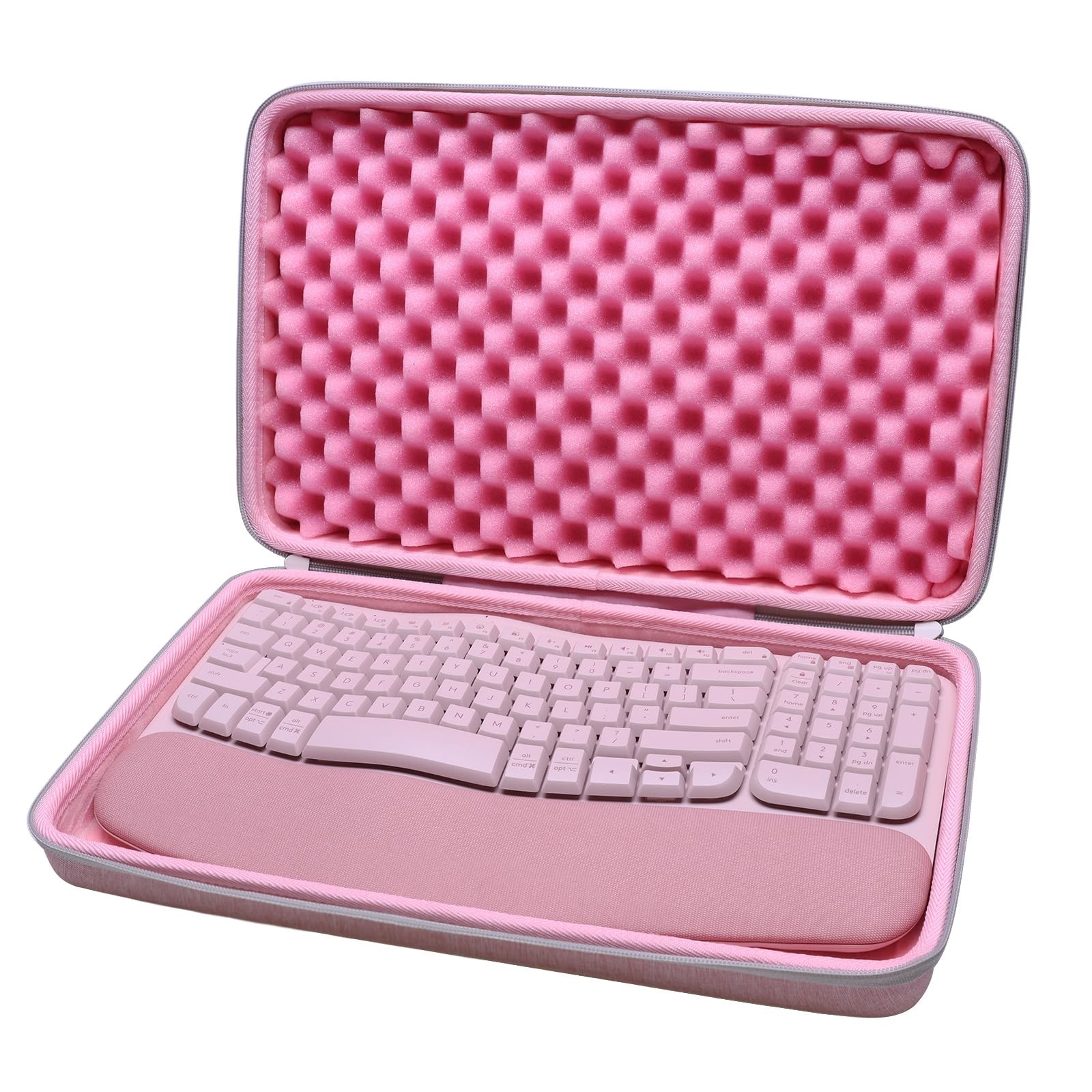 LTGEM Case for Logitech Wave Keys Keyboard Pink