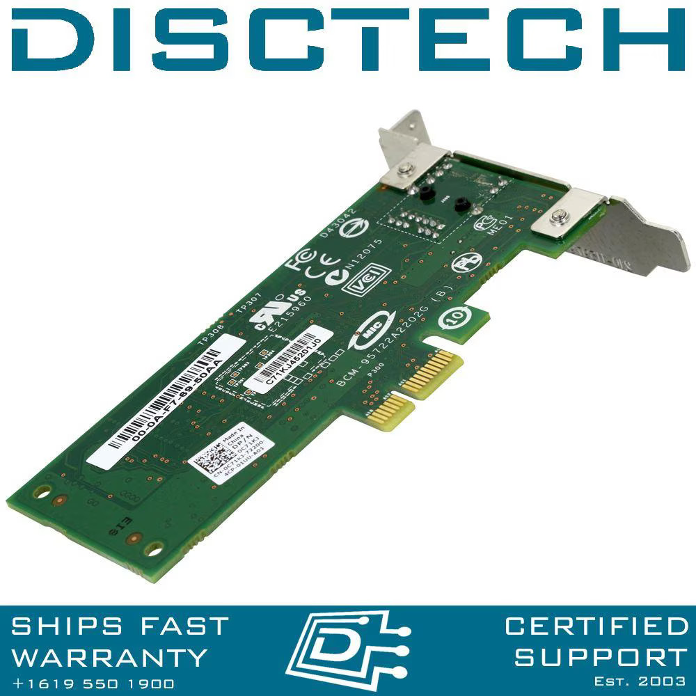 Dell 430-5088 / VX9M4 / C71KJ Broadcom 5722 PCI Express 10/100/1000 1Gb LP LAN
