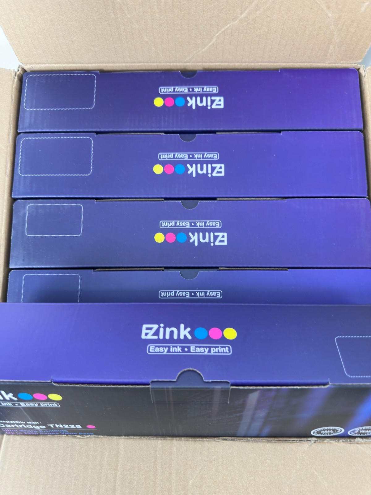 E-Z Ink Brother Printer Toner Cartridge TN221/225 Case of 5