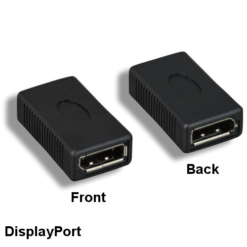 Kentek Displayport Female to Female Adapter Coupler for Extend Cable Length Blk