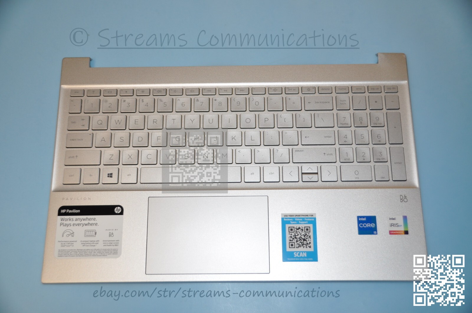 HP 15-EG 15-eg0076nr 15-eg0069nr Laptop Palmrest w/ Keyboard + Touchpad