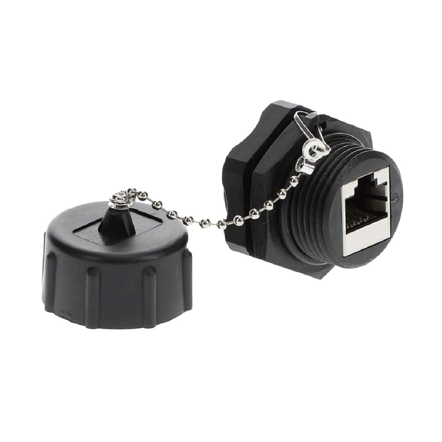 InstallerParts Cat6 RJ45 Shielded Industrial Panel Mount Bulkhead Female/Fema...