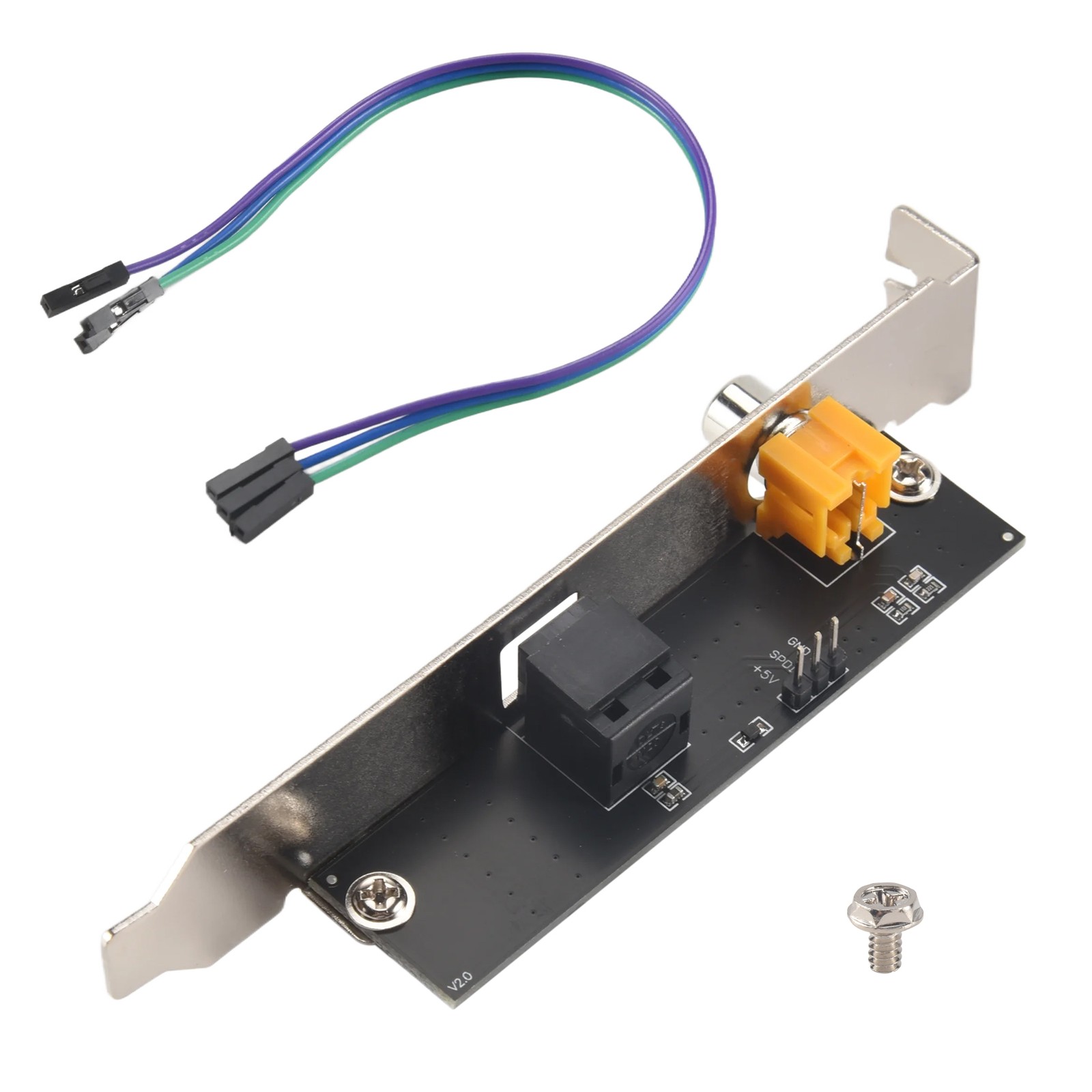 24Bit 192Khz Daughter Card SPDIF Optical and  Out Plate Cable Bracket2840