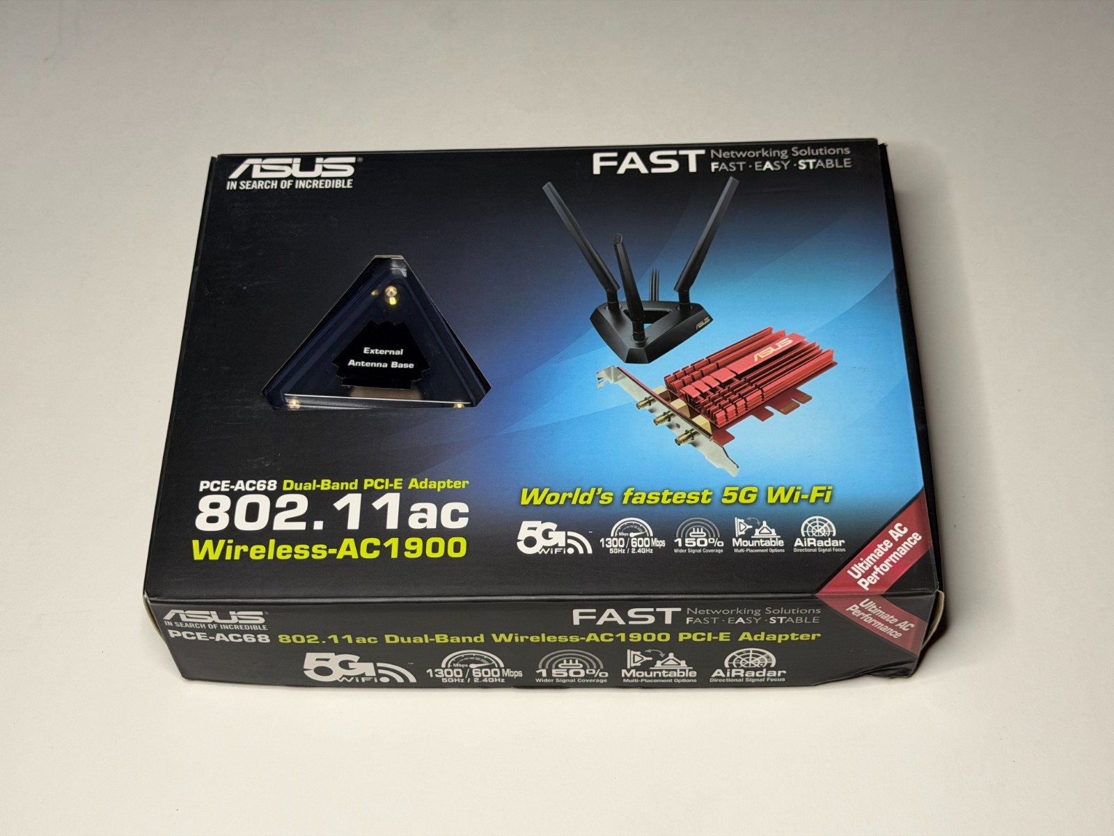 ASUS PCE-AC88 AC3100 Dual Band PCIe Wi-Fi Adapter NEW open box FREE FAST SHIP