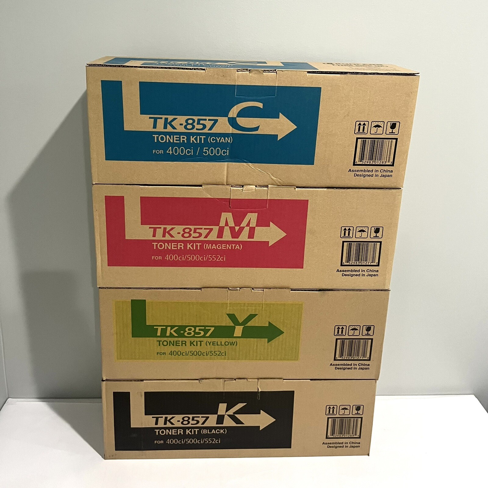 Kyocera TK-857 Genuine Toner Kit Set KYCM for TASKalfa 400ci / 500ci / 552ci New