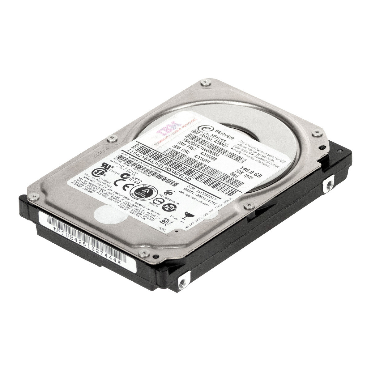 HARD DRIVE IBM 42D0422 42C0251 MBD2147RC 146GB 10K SAS 2.5'' 