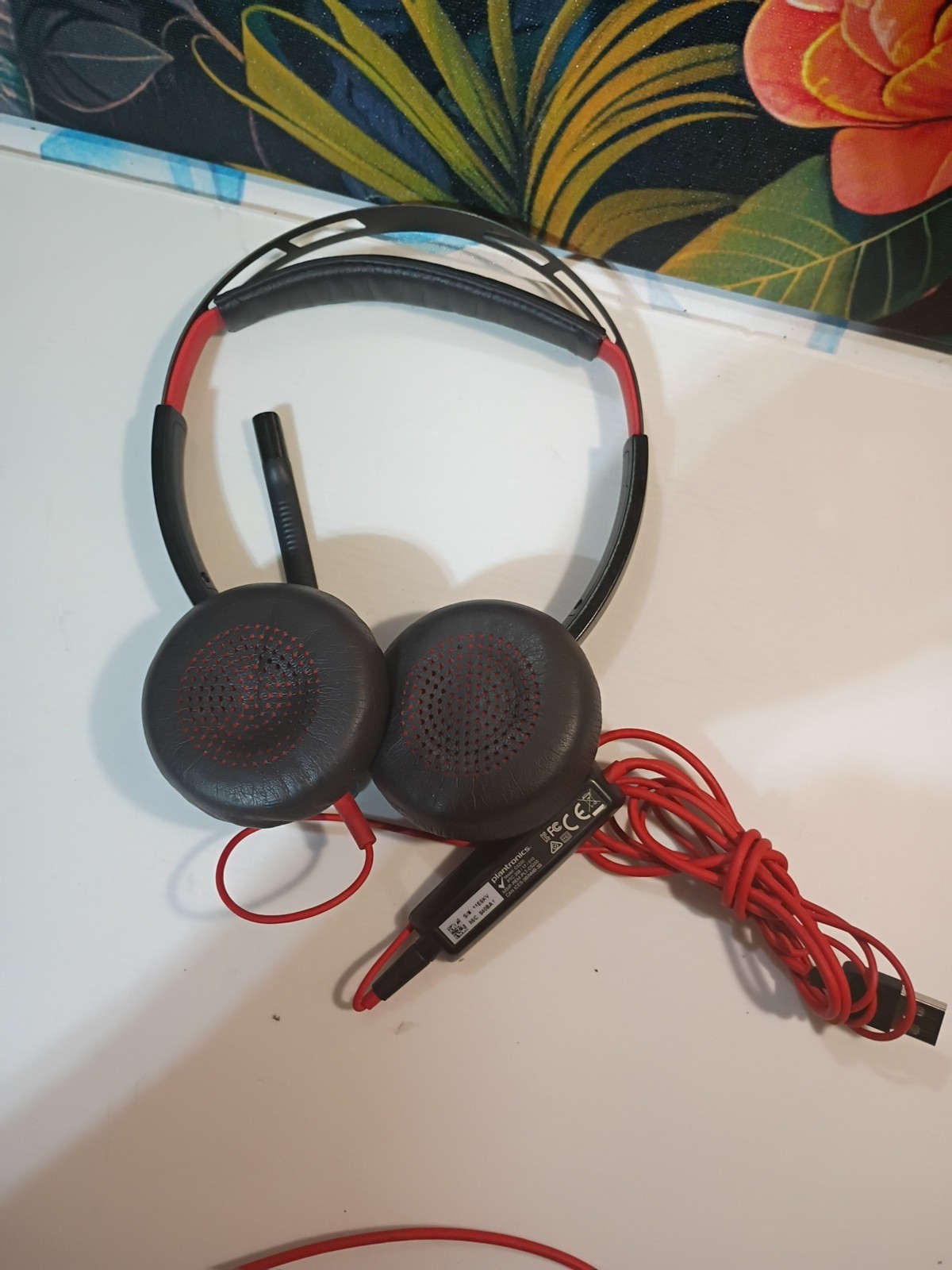 Plantronics Poly Blackwire 5220 Stereo Wired Headset With Mic