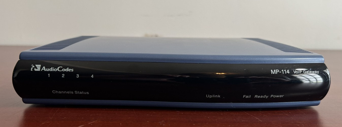 AudioCodes MP-114/4FXS/3AC GGWV00289 MP114/4S/SIP VoIP Gateway MP-114 No Power