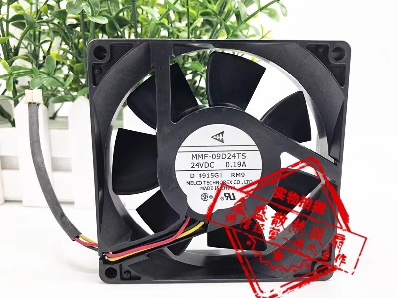 Mitsubishi MMF-09D24TS-RM9 9025 DC24V 0.19A 9CM 3-Wire Inverter Cooling Fan