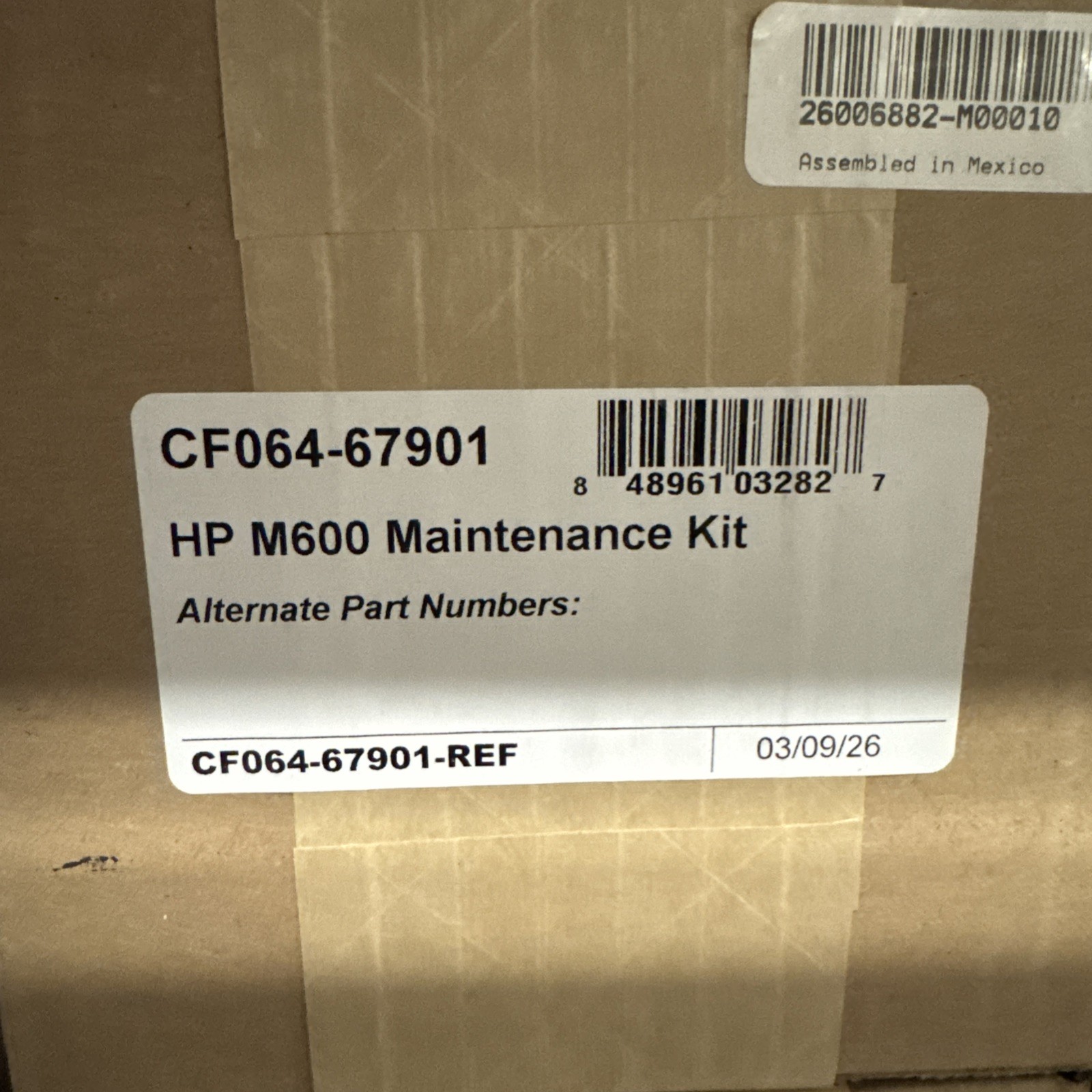 HP CF064A 110V Maintenance Kit Ref. HP M600 M601 M602 M603 Fuser