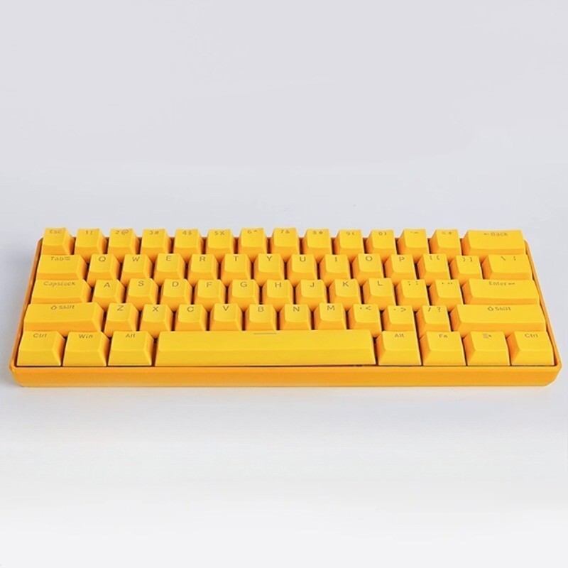 Yellow Cute Duck Mechanical Keyboard Press Crow USB Interface Keyboard Gifts NEW