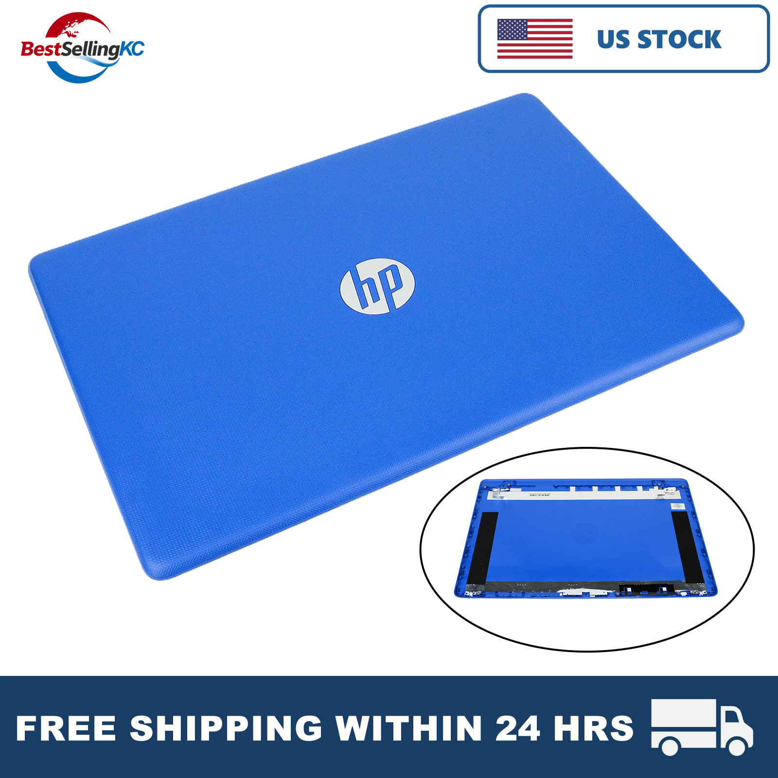 New Blue LCD Top Case Back Cover for HP 17-BS 17BS 17AK 93294-001 926485-001