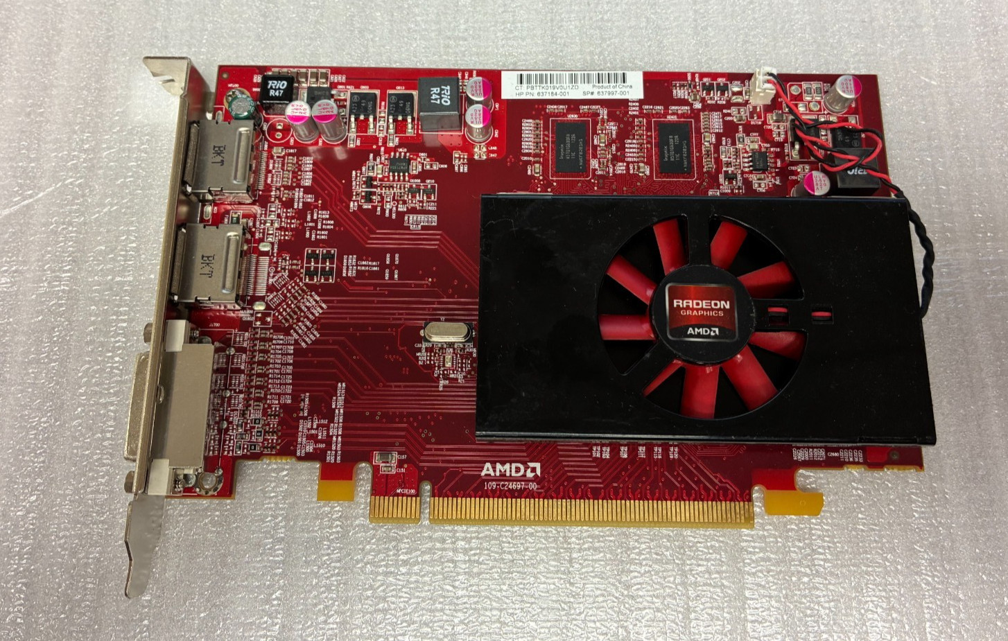 HP AMD Radeon 637184-001 637997-001 HD 6570 1GB DDR3 DP DVI Video Card